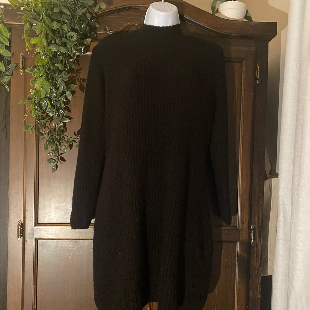 Black Sweater Dress - Jaqueline de Yong - Sz M - EUC